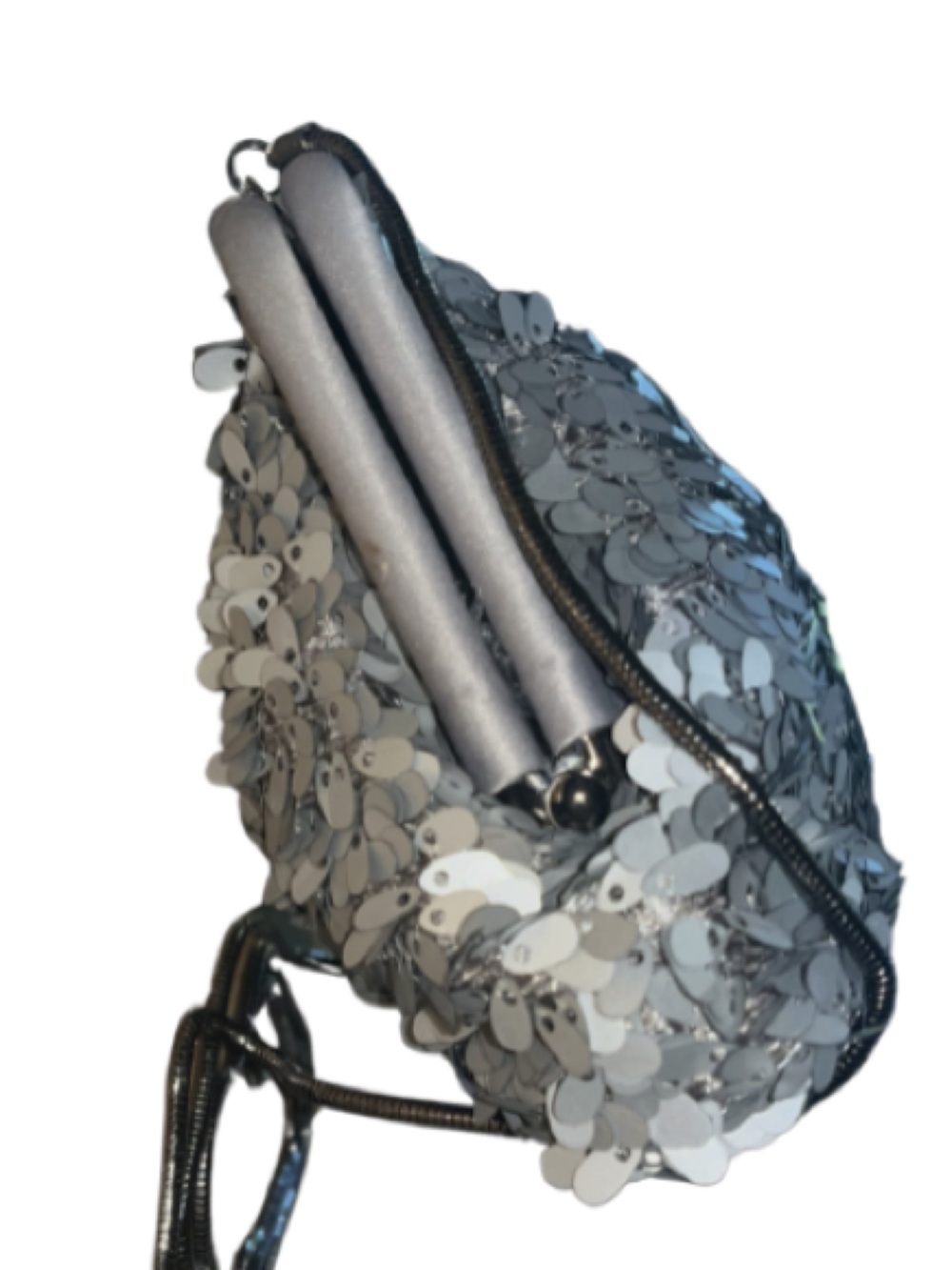 Banana Republic Silver Grey Sequin Evening Frame Clutch / Crossbody
Bag - Picture 2 of 13